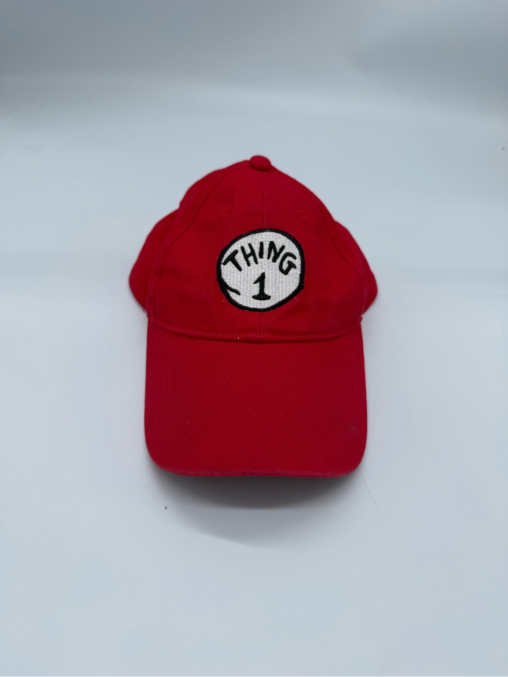 Red "Thing 1" Kids Baseball Cap
